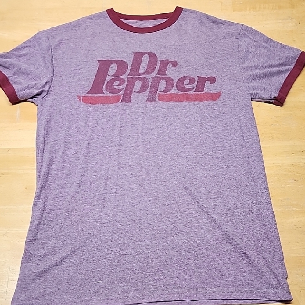 Machine Dr Pepper Tee in Burgundy